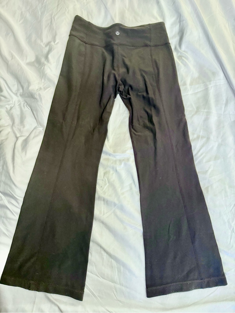 lululemon athletica Grey/Black Boot-Cut Flare Yoga Pants - Preloved Size 6